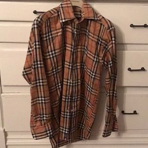 Authentic men's Burberry Plaid shirt